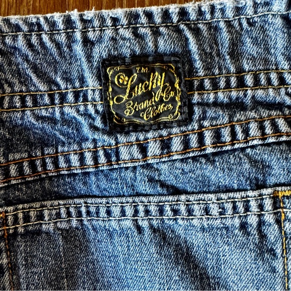 Lucky Brand raw hem denim mini skirt 8 - Picture 3 of 8